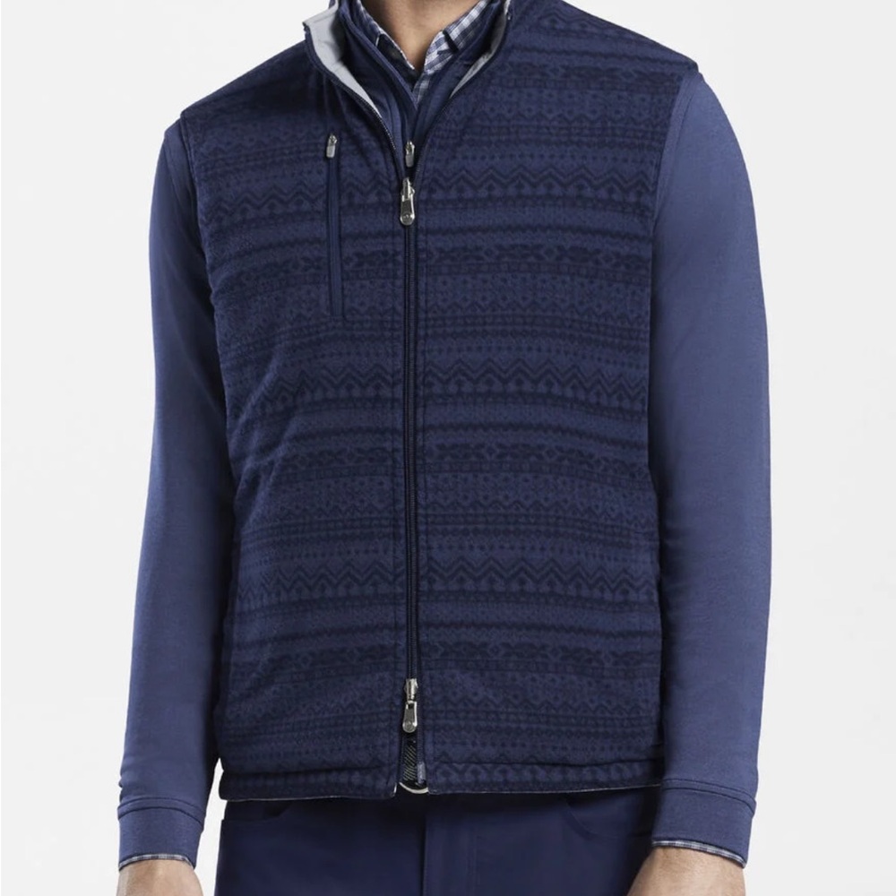 peter millar Cloudglow Fairisle Reversible Vest